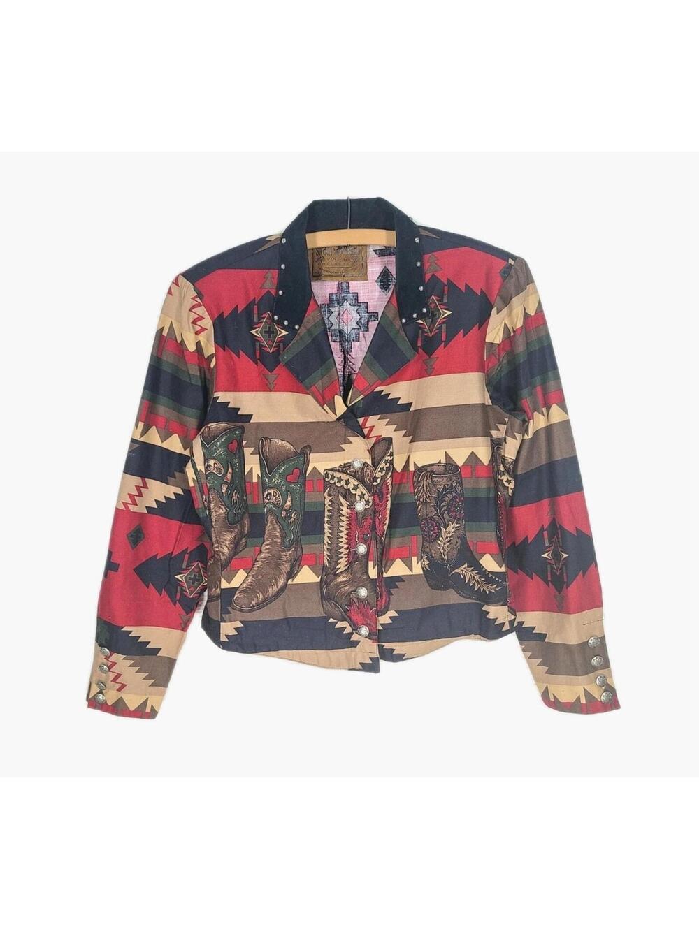 Vtg 90s Saddle Ridge Western Shirt 100% Cotton Shank Button USA Dallas Small